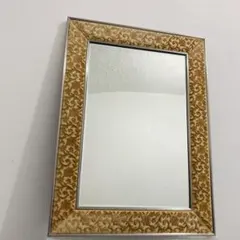 昭和レトロ 資生堂 ビンテージ 壁掛け 鏡 ミラー 限定ノベルティ ボタニカル