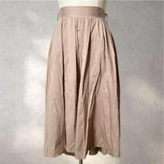 【ワンウェイ】Mサイズ/フレアスカート/ベージュ/フィッシュテール/ウエストゴム
