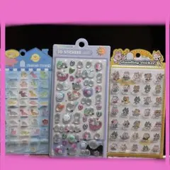 かわいい小鳥の3D硬いシール 立ってるシールセット　C