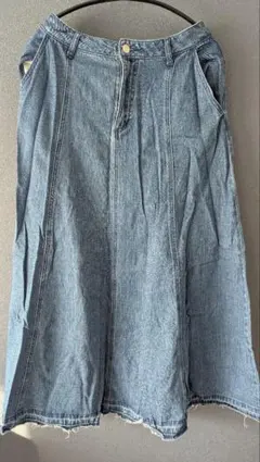 Discoat デニムフレアスカート　L