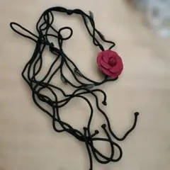 飾り付き帯締め(黒)