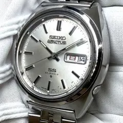 72年製 SEIKO セイコー 5アクタス SS 純正9面カットガラス新品換済
