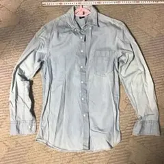 UNIQLO ユニクロ 長袖 デニムシャツ ライトブルー S