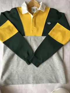 アディダス　ポロシャツ　ラグビーポロシャツ　長袖シャツ