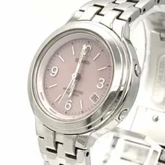 稼働品 CASIO wave ceptor レディース腕時計 ピンク ソーラーのサムネイル