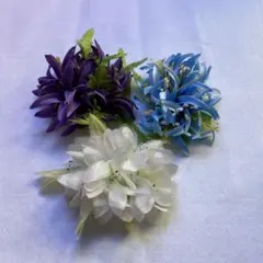 フラダンス用　ヘアアクセサリー 3個セット　プラス1個おまけ付きコメントへ