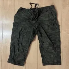 ユニクロ　ロールアップスリークォーターカーゴ　カモフラージュ　XLサイズ