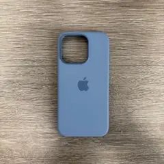 【Apple純正】 iPhone15pro用シリコンケース ブルー