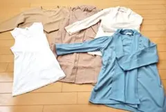 トップス Tシャツ ノースリーブ カットソー 6点セット