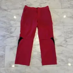 mizuno ゴルフパンツ 蛍光レッド