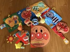 アンパンマン おもちゃ　布絵本　絵本　ラトル3点　セット