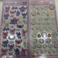 正規品！ボンボンドロップシール　ボンドロ　スティッチ　ちいかわ クーリア　2枚