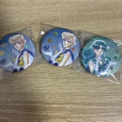 セーラームーン　ローソン　オーロララメ缶バッジ 笑顔