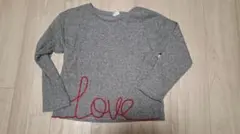 ZARAKIDS　　 LOVE刺繍薄手 セーター 140cm