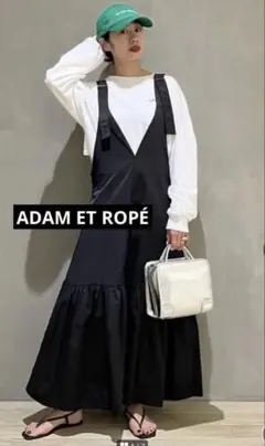 アダムエロペ オーバーオールジャンパースカートサロペットスカート