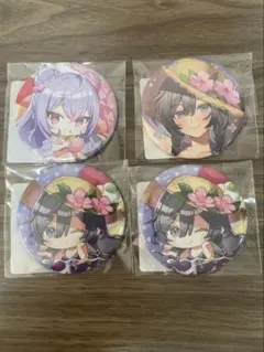 DMMスクラッチ　にじさんじ　缶バッジ　梢桃音　綺沙良