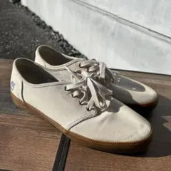 Timberland ベージュ ローカットスニーカー