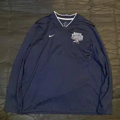 Nike ナイキDRI-FIT チームロゴ　ロゴ刺繍ハーフジップネイビーXXL