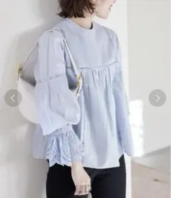 SLOBE IENA ピンタックフリルワンピース SLOBE IENA（スローブイエナ）の「ピンタックフリルワンピース