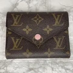 ルイヴィトン ポルトフォイユヴィクトリーヌ 財布 ローズバレリーヌ ピンク
