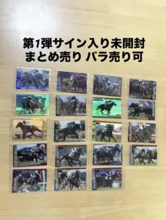 第1弾サイン入り未開封全30種コンプリートセット サラブレッドホース