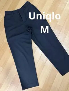 UNIQLO ブラックスラックスパンツ Mサイズ