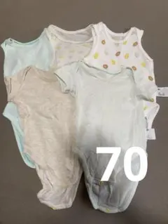 ベビー70 UNIQLO メッシュ肌着5点セット