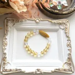 No.519天然石パワーストーン☆ご祈祷済み☆シトリン ムーンストーン シェル