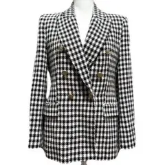 ZARA チェック テーラード ジャケット