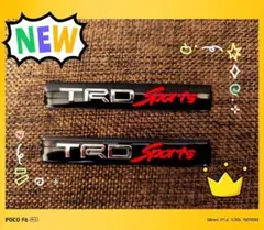 2個セット！【新製品】TRD SPORTS アルミ エンブレム ステッカーY2