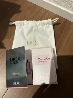 ディオール　香水サンプル　ディオール　アディクト、ミス　ディオール、ミニ巾着