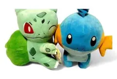 ポケモンフシギダネ、ミズゴロウぬいぐるみセット めちゃもふぐっとぬいぐるみ