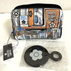 《タグ付き新品未使用》MARY QUANT コスメポーチ　手鏡付き　化粧ポーチ