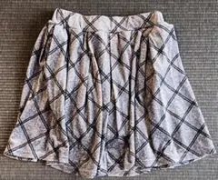 チェック柄キュロットスカート 150