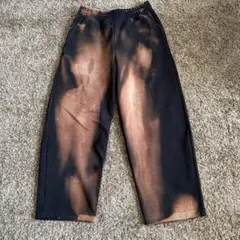 UNIQLO C スウェットパンツ　ブラック　リメイク