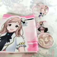 シャニマス　アイドルマスター　櫻木真乃　タオル　ぴくりあ　缶バッジ　クリアカード