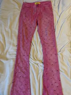 GUAPI ピンクフレアデニム 30