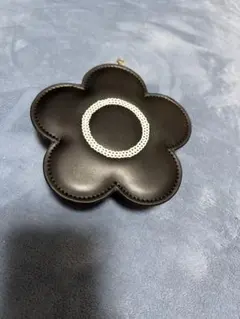 黒 花形 コインケース レザー