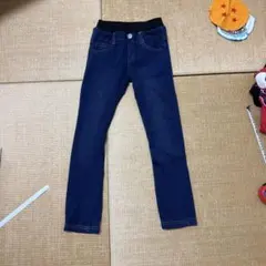 裏起毛　ロングパンツ ゴムウエスト　デニム　130 デニム　新品