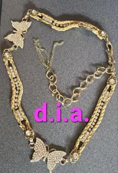 d.i.a 結晶ベルトギャルベルト チェーン付きベルト Y2K平成ギャル