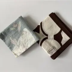【COACH】レディースハンカチ　2枚セット