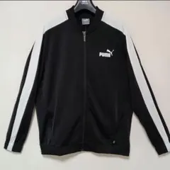極美品PUMA ブラック ジップアップジャージ