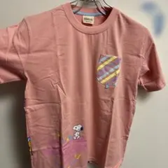新品 タグ付き PEANUTS スヌーピー Tシャツ ピンク