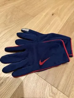 NIKE タッチパネル対応 グローブ ネイビー レッドのサムネイル