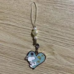 USJ スヌーピー ハート ミラー付き ストラップ