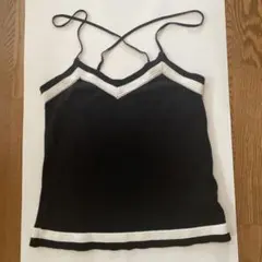 ARMANI JEANS キャミソール 濃紺✖️ホワイト イタリア製のサムネイル