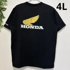 【訳あり】新品、メンズ4L‪☆＆HONDA ホンダ☆半袖Tシャツ、ブラックのサムネイル