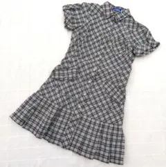 36　BURBERRY BLUE LABELブラウンラインのチェックワンピース