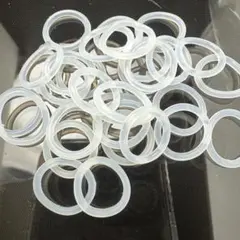 めじるしアクセ 輪っか シリコンリング ハンドメイド パーツ　30個