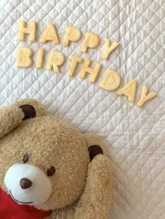 HAPPY BIRTHDAY 粘土レターバナー｜5ミリ厚｜誕生日フォト